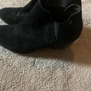 Guess Black Suede Ankle Booties